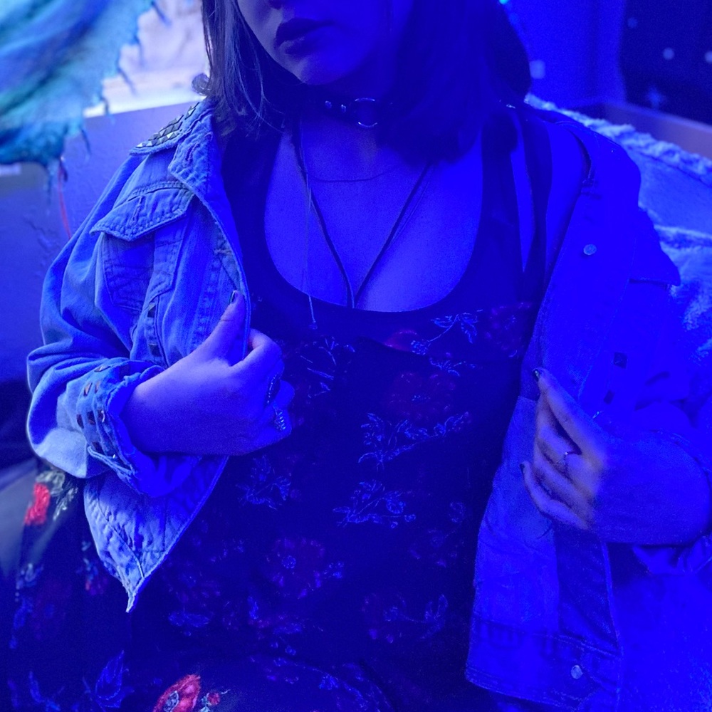Pretty Little Liars Aria Destroyed Denim Jacket